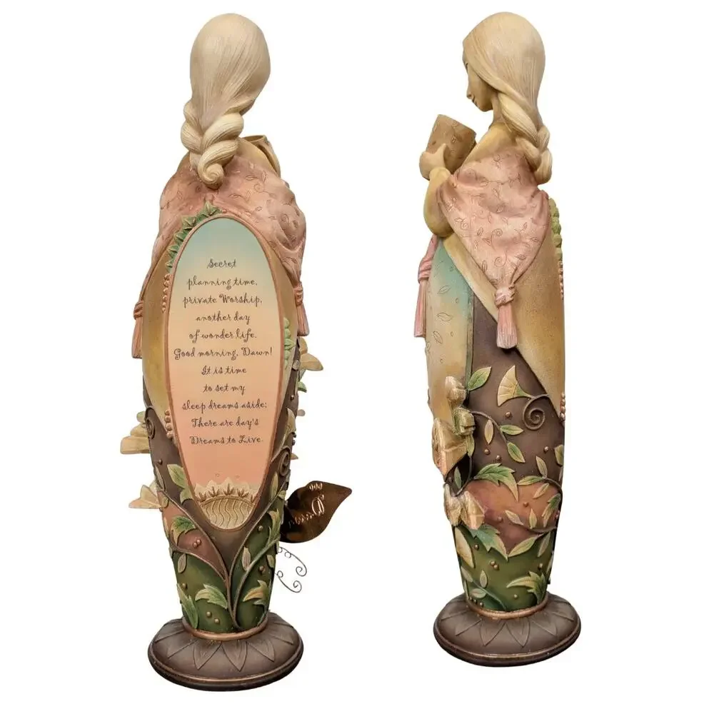 Enesco Blooming Wild Dawn Figurine Karen Hahn 2003 Floral Woman Statue NEW